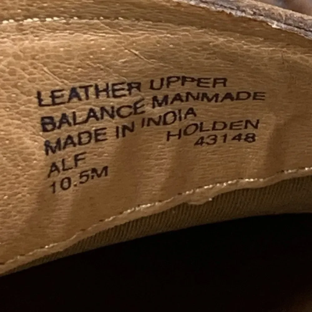‎Alfani~Men’s~”Holden” Brown Leather Slip-on Loafers~Size 10.5